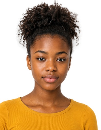 Photo prepared for the Singapore passport photo, at the required size