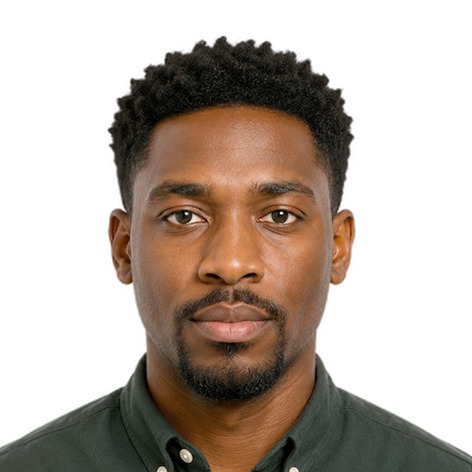 Photo prepared for the Argentina passport photo, at the required size